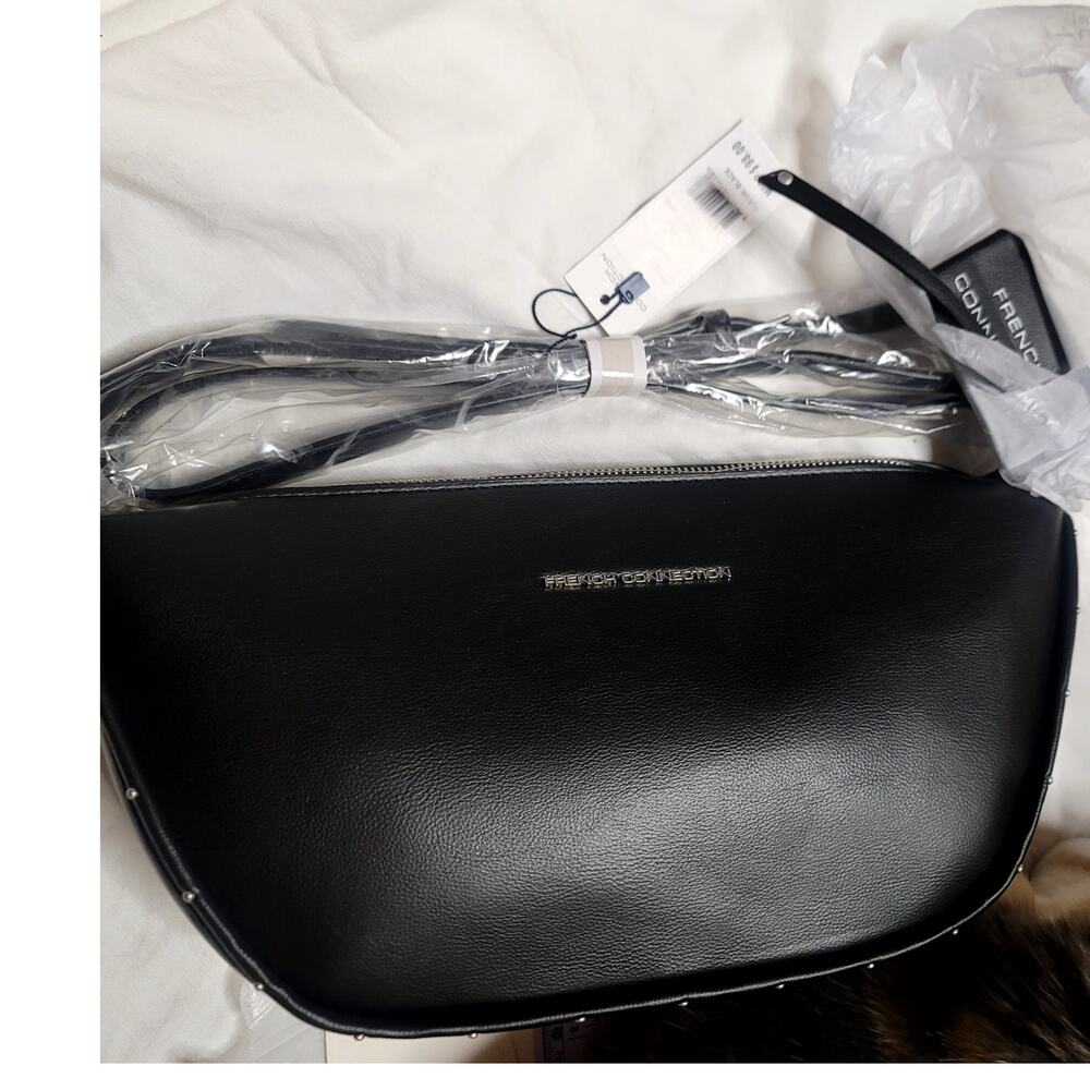 New Clara Textured Tag Crossbody Purse by French Connection